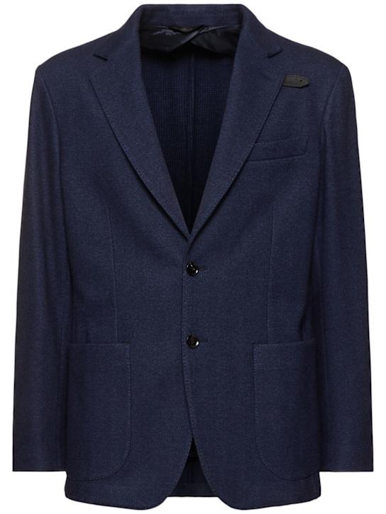 LuisaViaRoma BrioniBlazer in cashmere e jersey di cotone