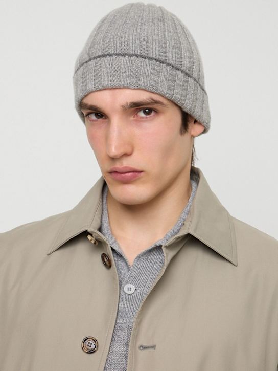 LuisaViaRoma Brunello CucinelliCappello Beanie In Maglia Di Cashmere A Costine
