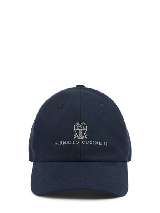 LuisaViaRoma Brunello CucinelliCappello in cotone con logo