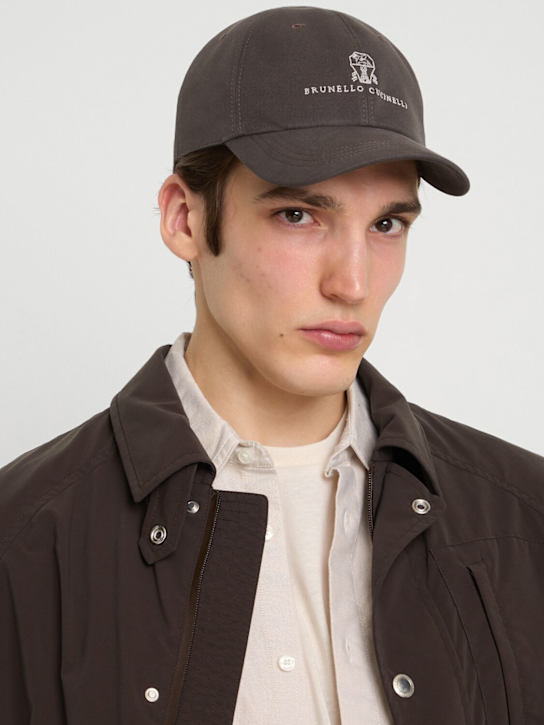 LuisaViaRoma Brunello CucinelliCappello In Cotone Con Logo