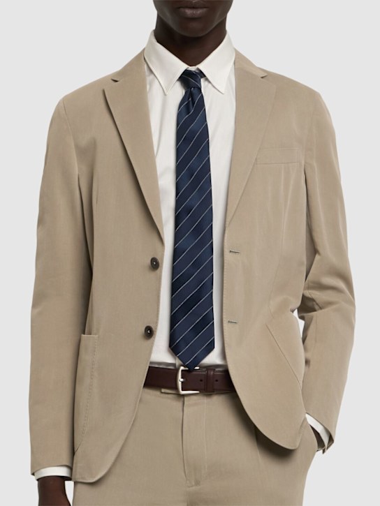 LuisaViaRoma Brunello CucinelliCravatta In Seta Chevron