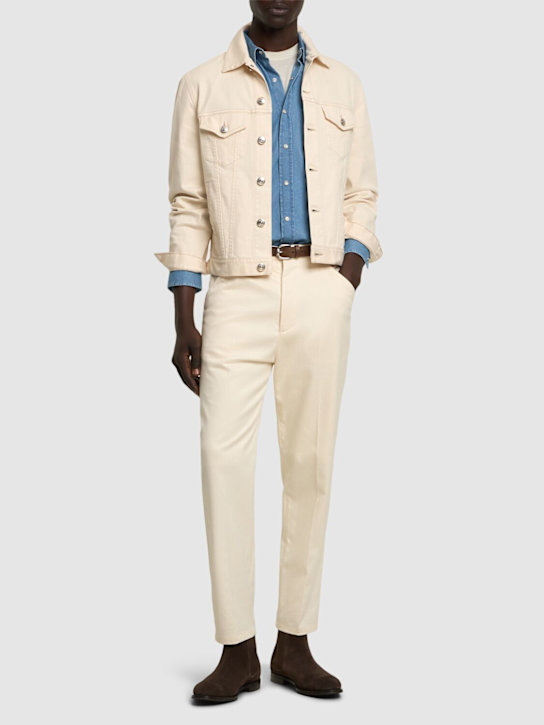 LuisaViaRoma Brunello CucinelliGiacca In Denim Di Misto Cotone