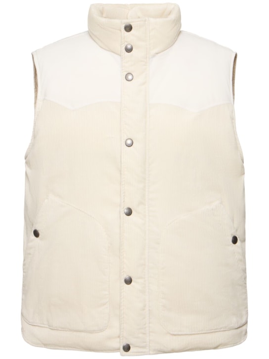 LuisaViaRoma Brunello CucinelliGilet imbottito in millerighe