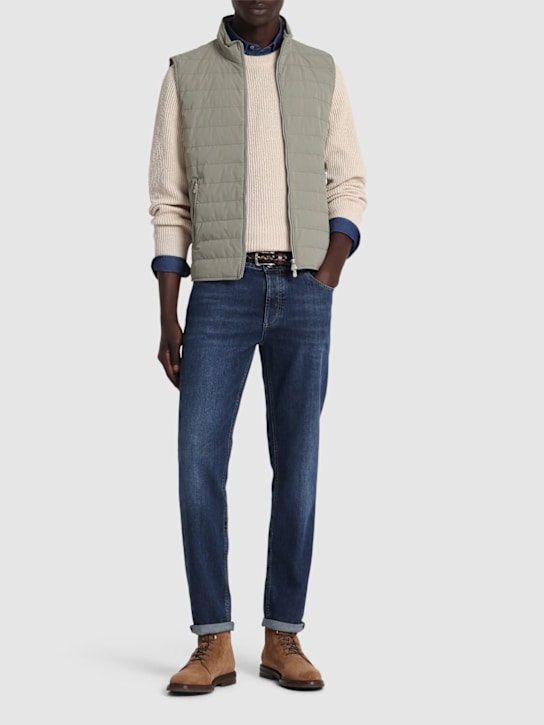 LuisaViaRoma Brunello CucinelliJeans In Denim Di Cotone Stonewashed