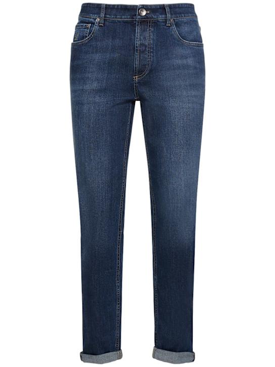 LuisaViaRoma Brunello CucinelliJeans in denim di cotone stonewashed