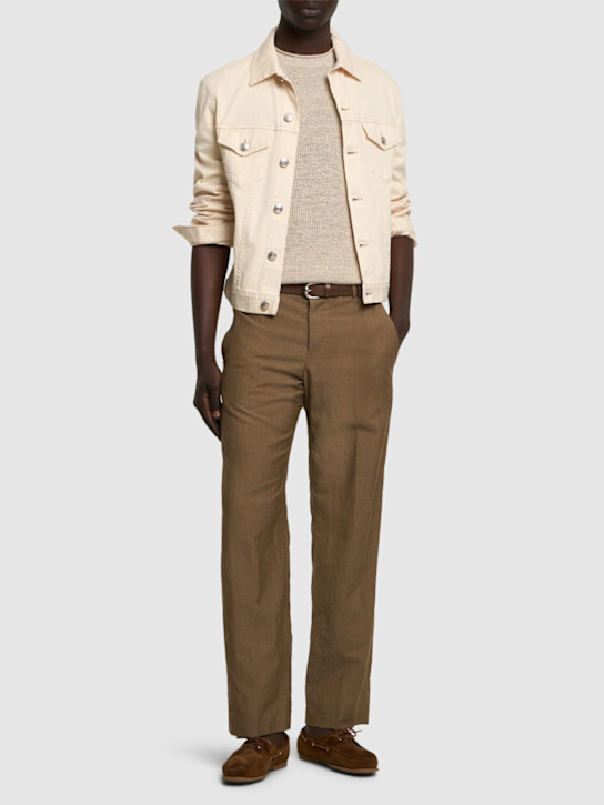 LuisaViaRoma Brunello CucinelliMaglia A Maniche Corte In Cotone E Lino