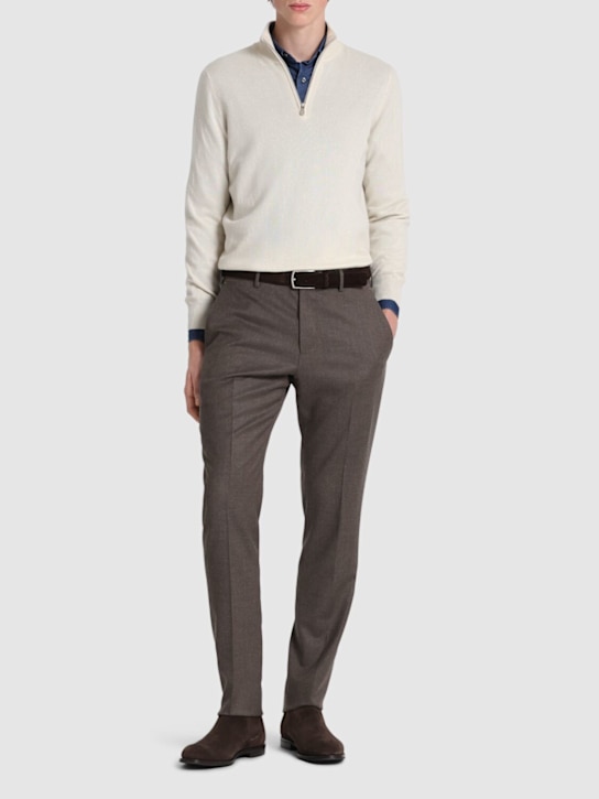 LuisaViaRoma Brunello CucinelliMaglia Collo Alto In Cashmere Con Mezza Zip