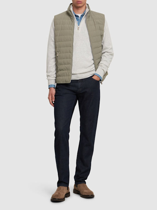 LuisaViaRoma Brunello CucinelliMaglia Collo Alto In Cashmere Con Mezza Zip