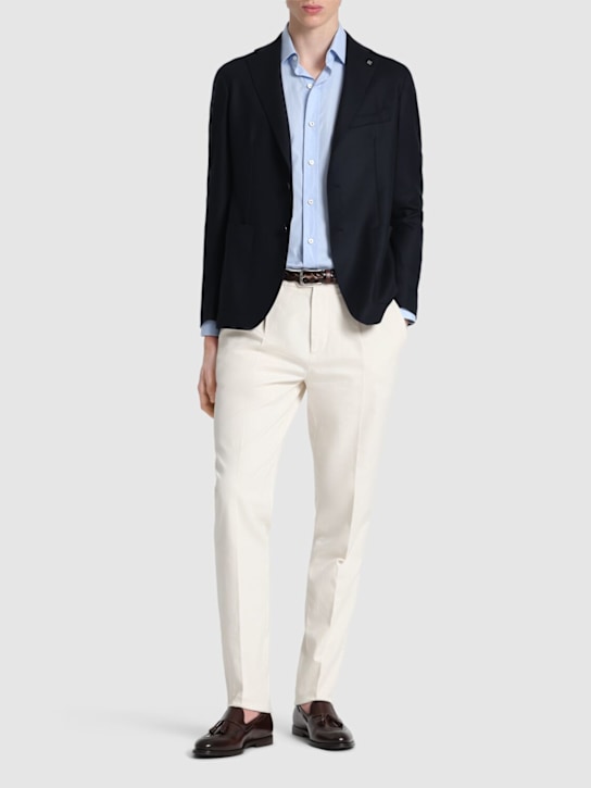 LuisaViaRoma Brunello CucinelliPantaloni Dritti In Gabardina Di Cotone