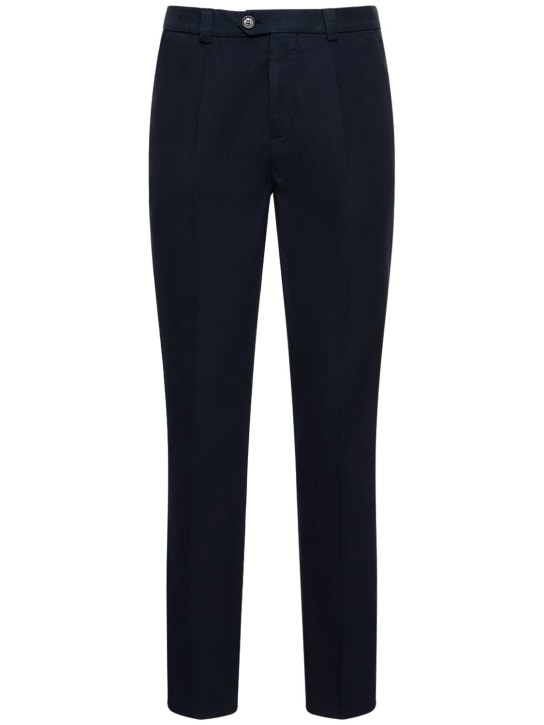 LuisaViaRoma Brunello CucinelliPantaloni dritti in gabardina di cotone