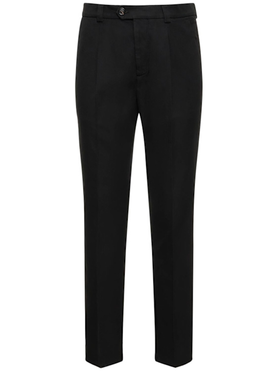 LuisaViaRoma Brunello CucinelliPantaloni dritti in gabardina di cotone