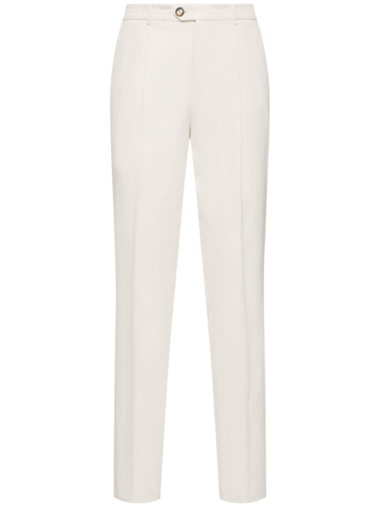 LuisaViaRoma Brunello CucinelliPantaloni dritti in gabardina di cotone