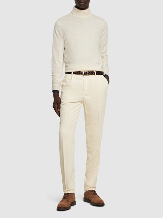 LuisaViaRoma Brunello CucinelliPantaloni In Cotone Millerighe