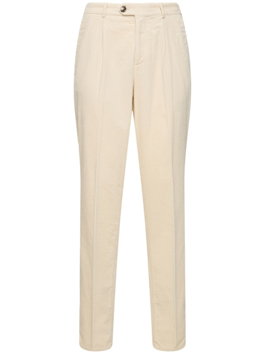LuisaViaRoma Brunello CucinelliPantaloni in cotone millerighe