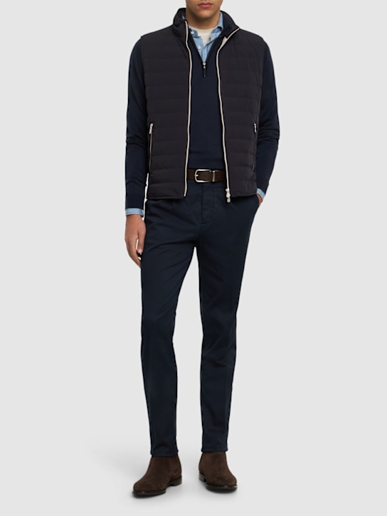 LuisaViaRoma Brunello CucinelliPantaloni In Gabardina Di Cotone Stretch