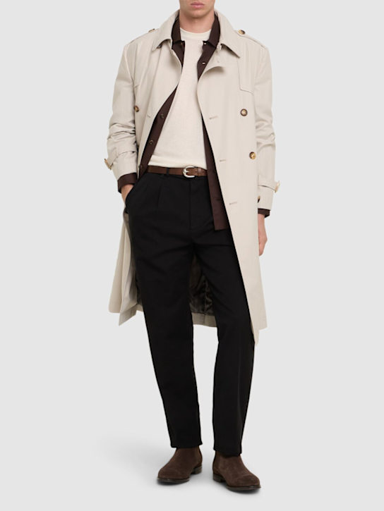 LuisaViaRoma Brunello CucinelliPantaloni In Gabardina Di Cotone