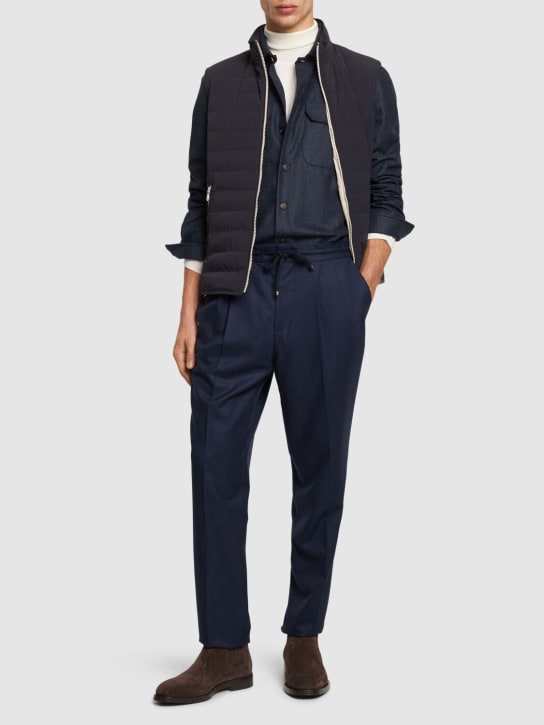 LuisaViaRoma Brunello CucinelliPantaloni Jogger In Flanella Di Lana