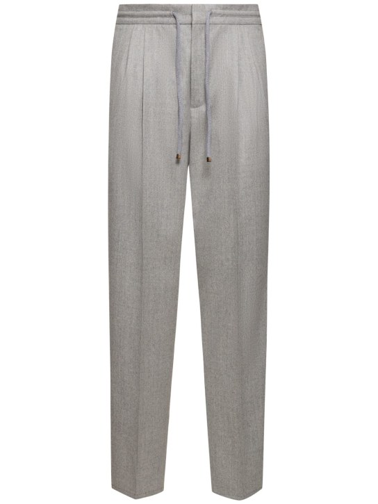 LuisaViaRoma Brunello CucinelliPantaloni jogger in flanella di lana