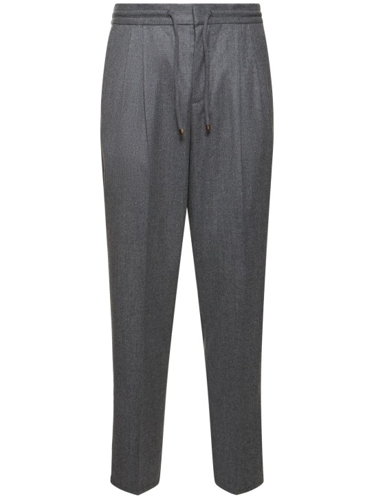 LuisaViaRoma Brunello CucinelliPantaloni jogger in flanella di lana