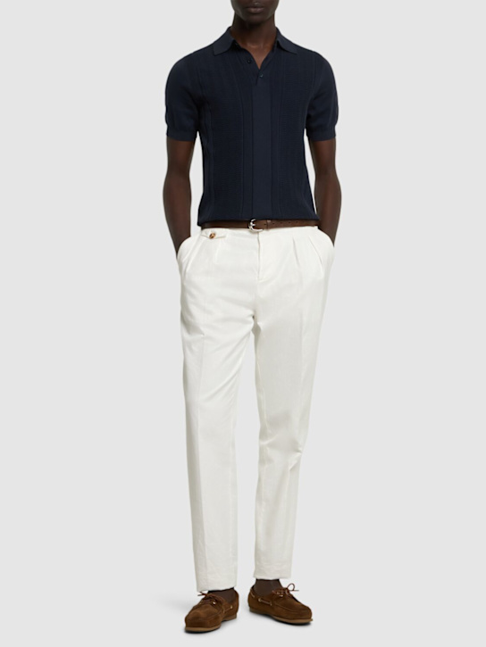 LuisaViaRoma Brunello CucinelliPolo In Cotone Chevron