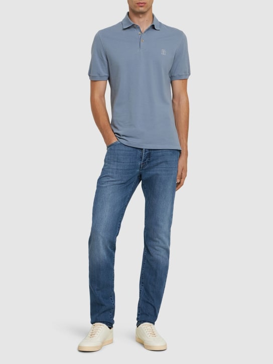 LuisaViaRoma Brunello CucinelliPolo In Cotone Piquet Con Logo