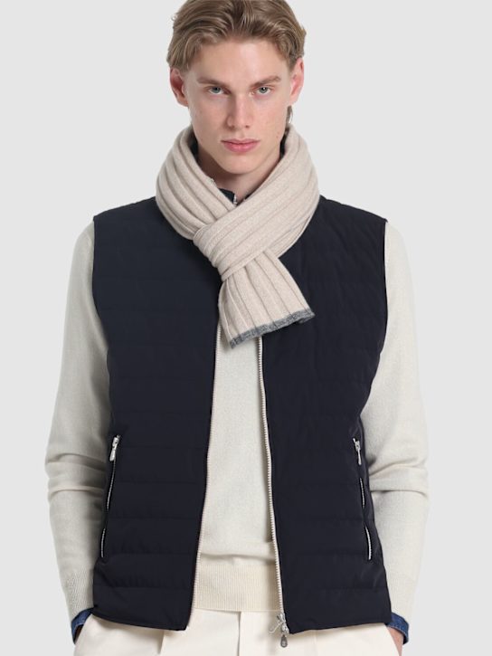 LuisaViaRoma Brunello CucinelliSciarpa In Maglia Di Cashmere A Costine