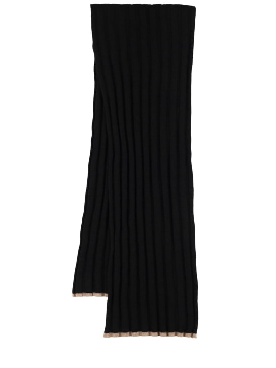 LuisaViaRoma Brunello CucinelliSciarpa in maglia di cashmere a costine