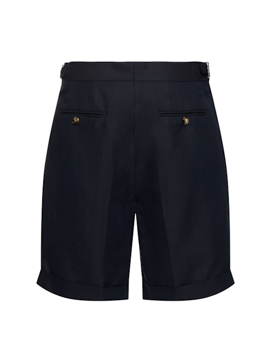 LuisaViaRoma Brunello CucinelliShorts In Cotone E Lino Con Pinces