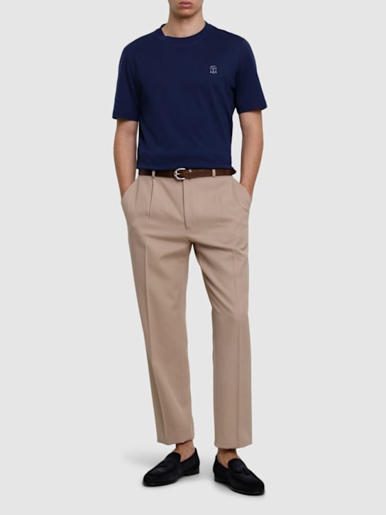 LuisaViaRoma Brunello CucinelliT-shirt In Jersey Di Cotone