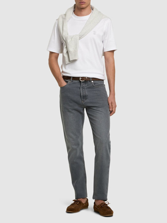 LuisaViaRoma Brunello CucinelliT-shirt In Jersey Di Cotone