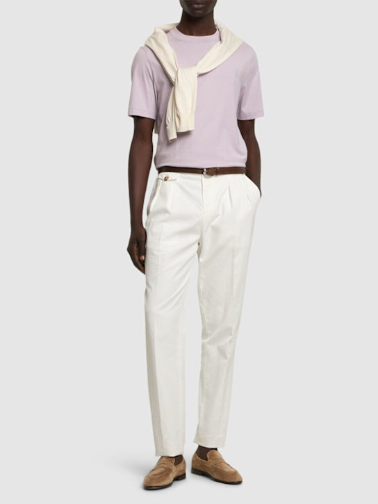 LuisaViaRoma Brunello CucinelliT-shirt In Jersey Di Cotone