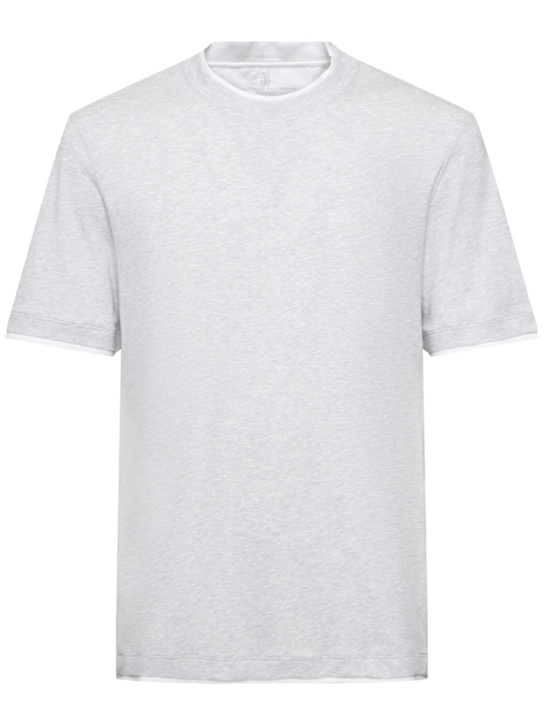 LuisaViaRoma Brunello CucinelliT-shirt in jersey di cotone