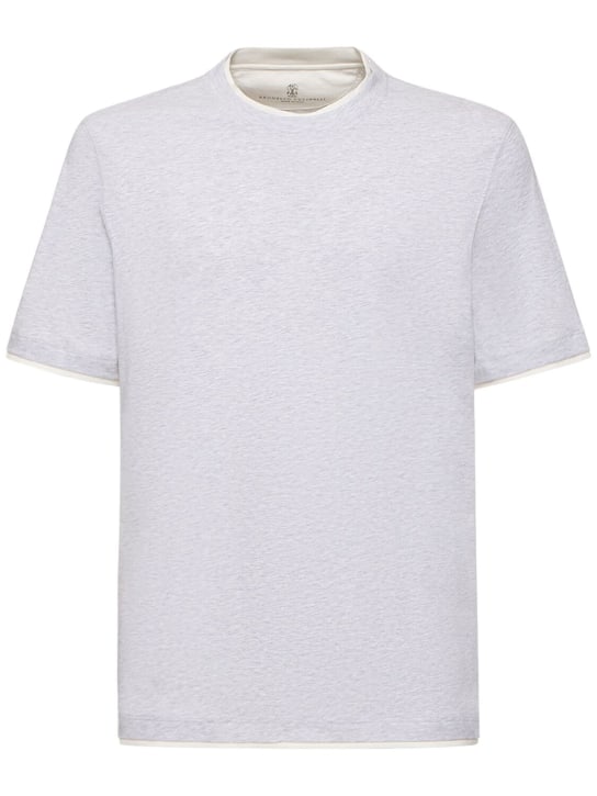 LuisaViaRoma Brunello CucinelliT-shirt in jersey di cotone