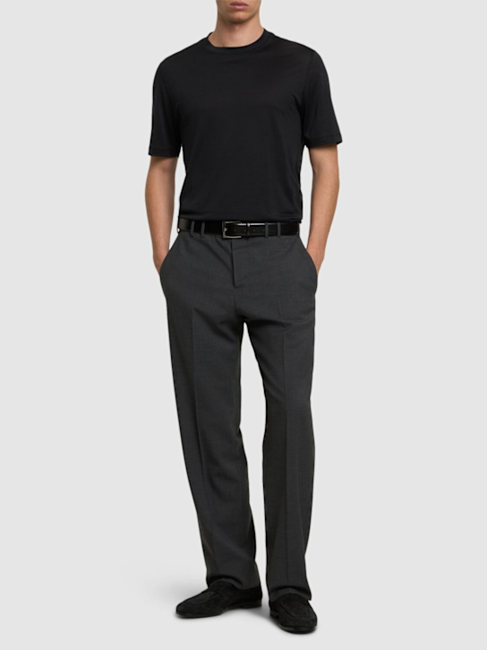 LuisaViaRoma Brunello CucinelliT-shirt In Seta E Jersey Di Cotone