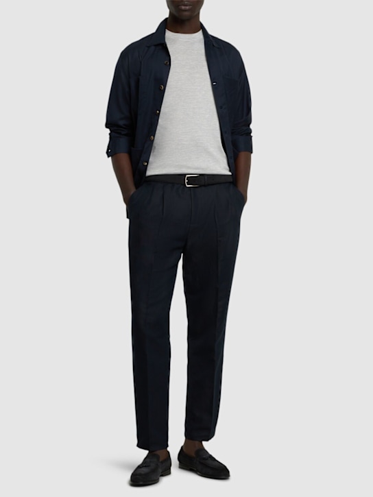 LuisaViaRoma Brunello CucinelliT-shirt In Seta E Jersey Di Cotone