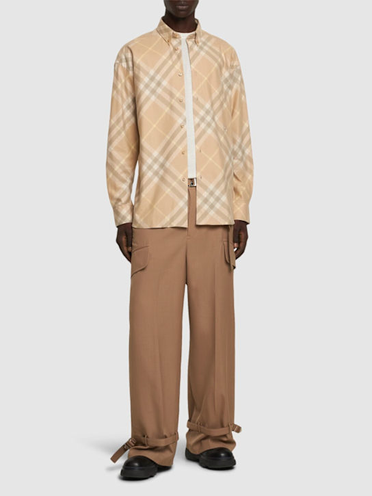 LuisaViaRoma BurberryCamicia In Cotone Check Con Logo