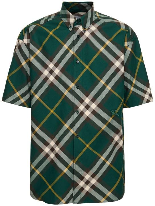 LuisaViaRoma BurberryCamicia in cotone check con logo