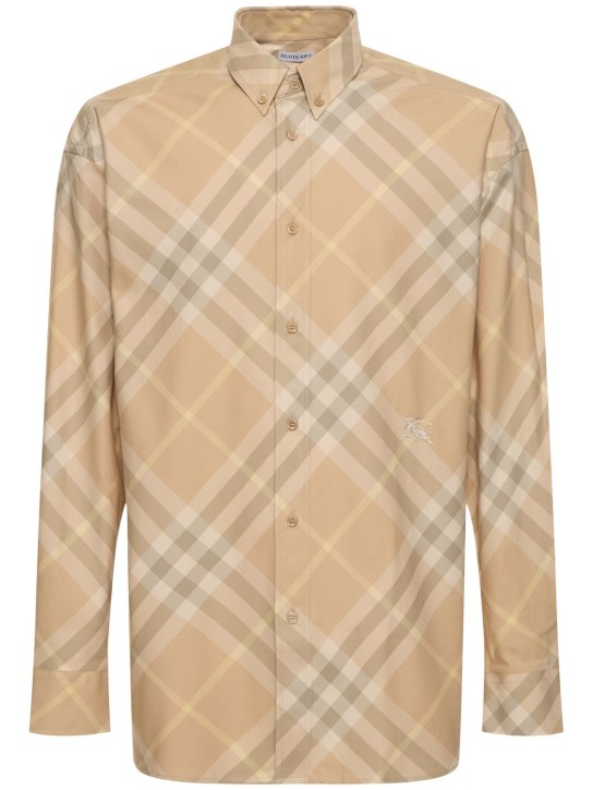 LuisaViaRoma BurberryCamicia in cotone check con logo