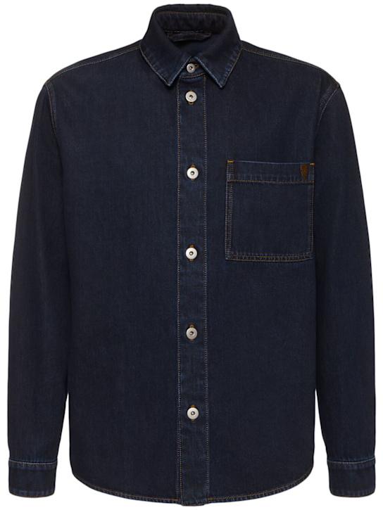 LuisaViaRoma BurberryCamicia in denim di misto cotone
