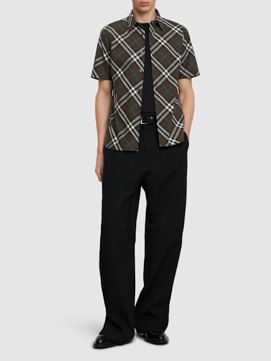 LuisaViaRoma BurberryCamicia Maniche Corte In Cotone A Quadri