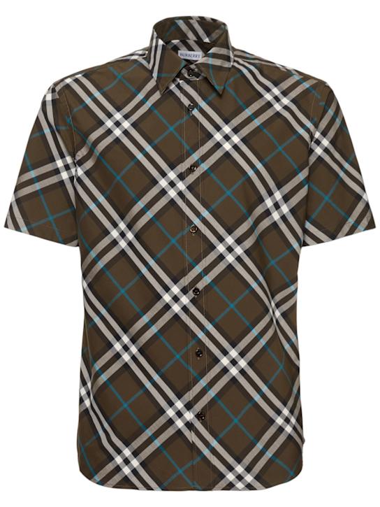 LuisaViaRoma BurberryCamicia maniche corte in cotone a quadri