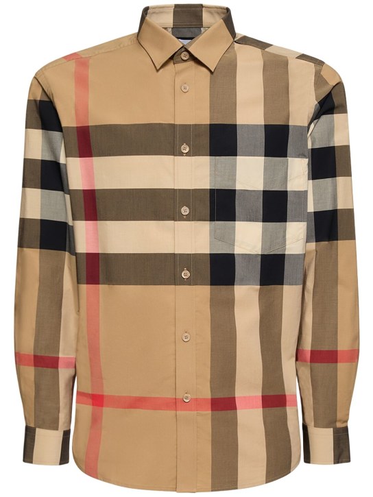 LuisaViaRoma BurberryCamicia Somerton in popeline di cotone stampa