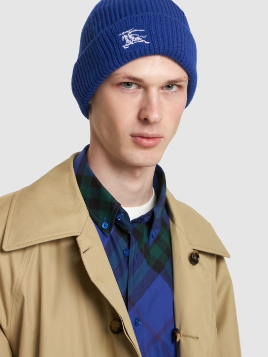 LuisaViaRoma BurberryCappello Beanie EKD In Cashmere / Logo