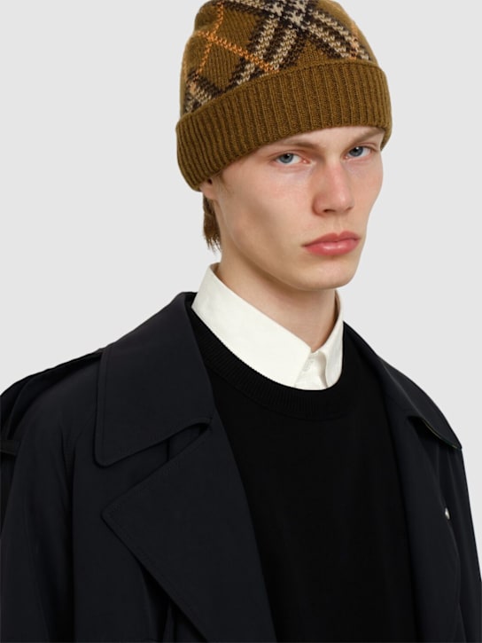 LuisaViaRoma BurberryCappello Beanie In Cashmere Check