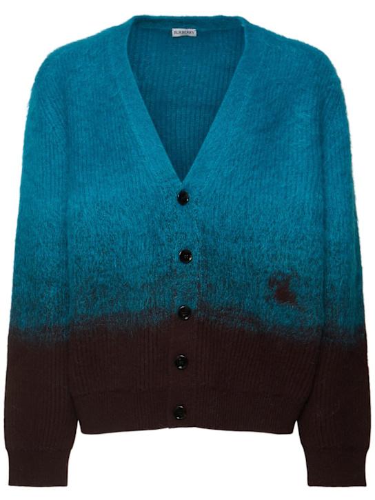 LuisaViaRoma BurberryCardigan sbiadito misto lana a costine