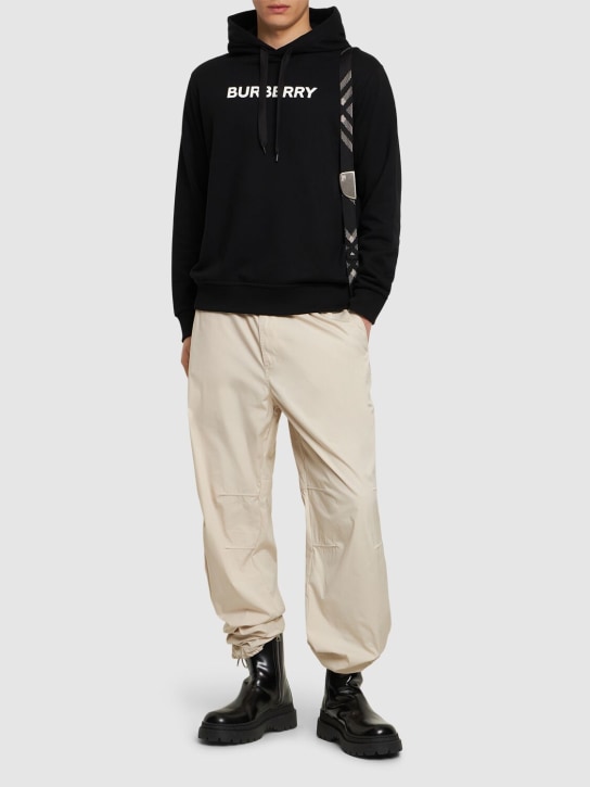 LuisaViaRoma BurberryFelpa Ansdell In Jersey Di Cotone Con Cappuccio