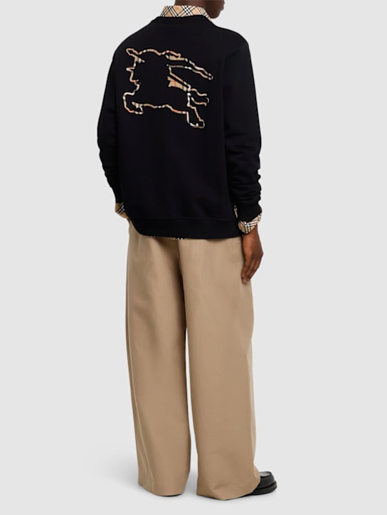 LuisaViaRoma BurberryFelpa Bainton In Jersey Di Cotone Con Logo