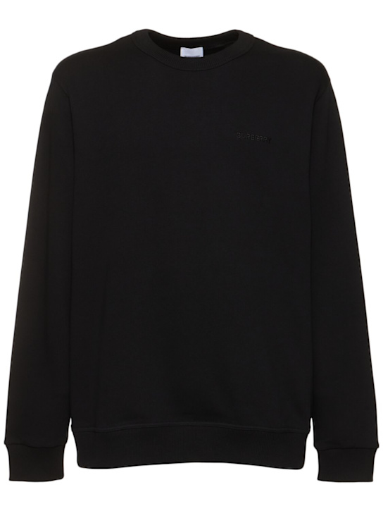 LuisaViaRoma BurberryFelpa Bainton in jersey di cotone con logo