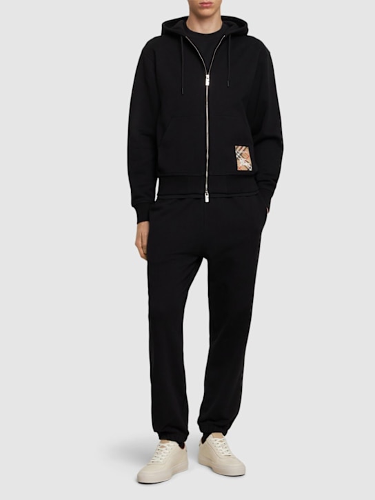 LuisaViaRoma BurberryFelpa Burberry Check Con Zip E Cappuccio