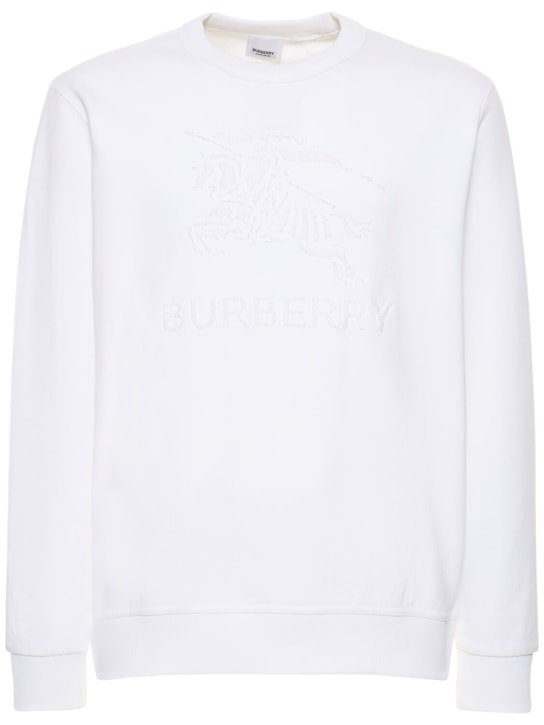LuisaViaRoma BurberryFelpa girocollo Rayner in cotone